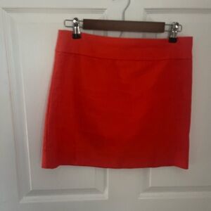 J. Crew Vibrant Orange Mini Skirt